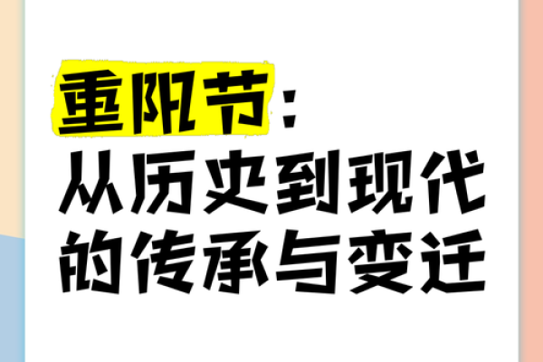 重阳节的历史演变：从祭祖到现代应用