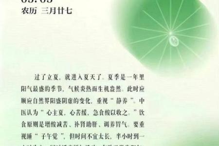 明天的节气：立夏来临，如何调整饮食与作息迎接夏季？