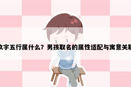 玖字五行属什么？男孩取名的属性适配与寓意关联