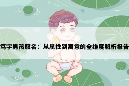 笃字男孩取名：从属性到寓意的全维度解析报告