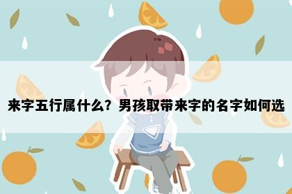 来字五行属什么?男孩取带来字的名字如何选