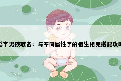 延字男孩取名:与不同属性字的相生相克搭配攻略