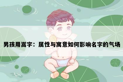 男孩用嵩字：属性与寓意如何影响名字的气场