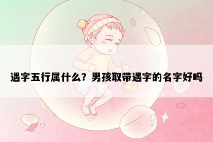 遇字五行属什么？男孩取带遇字的名字好吗
