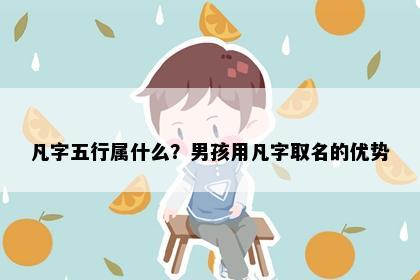 凡字五行属什么？男孩用凡字取名的优势
